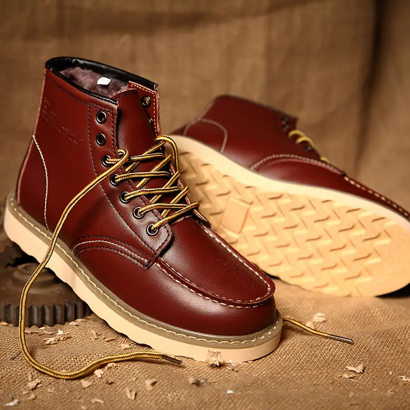 Vintage-inspired retro lace-up boots for men | Harrison -3