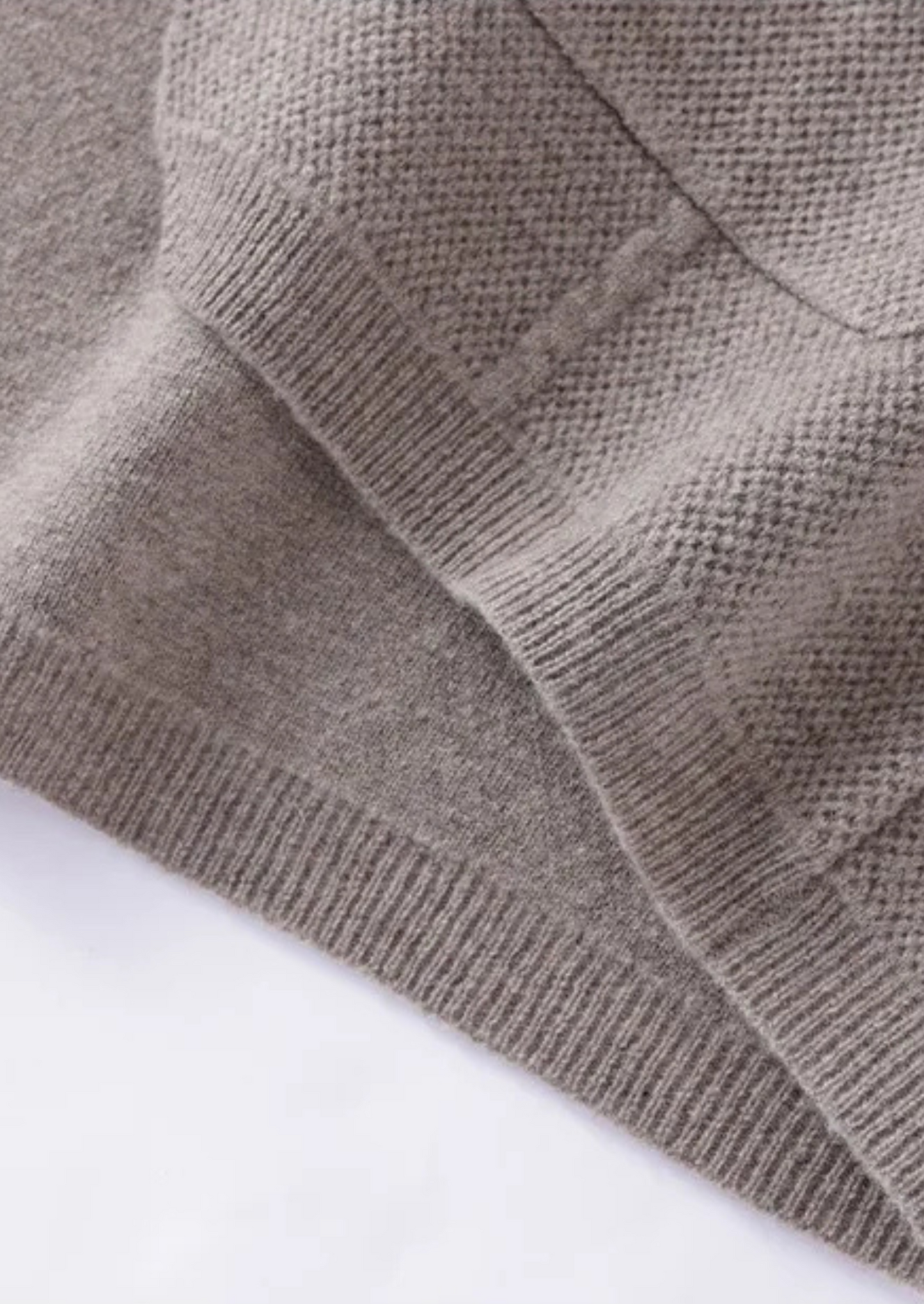 Cosy wool-look knit sweater for men -7