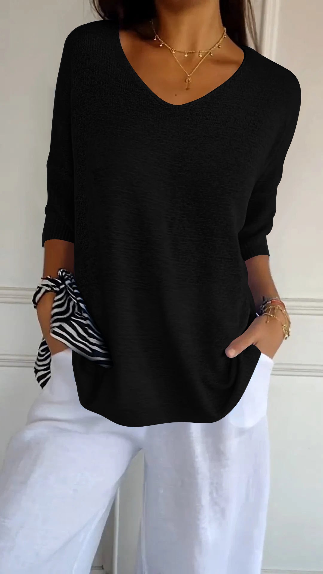 Lightweight printed everyday top for women | Jill -12