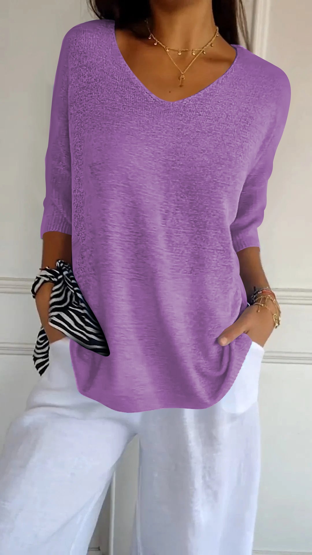 Lightweight printed everyday top for women | Jill -11