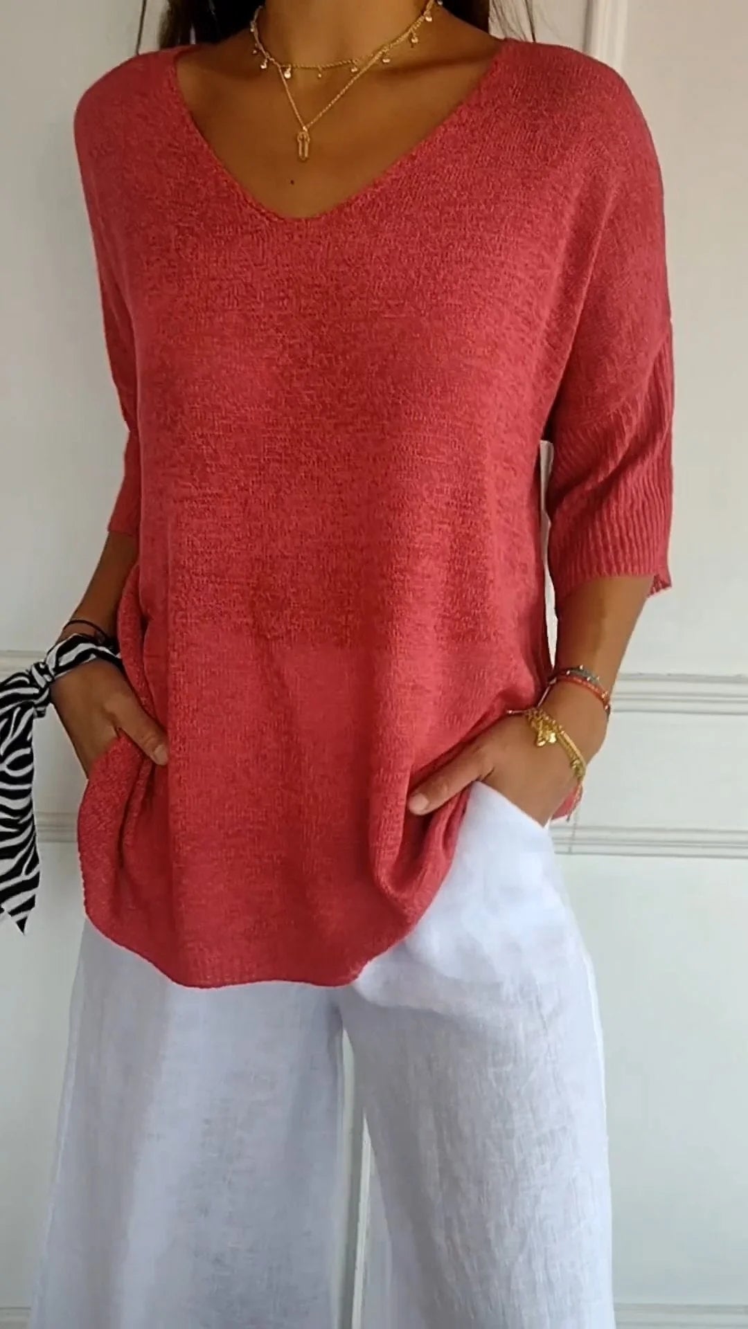 Lightweight printed everyday top for women | Jill -1