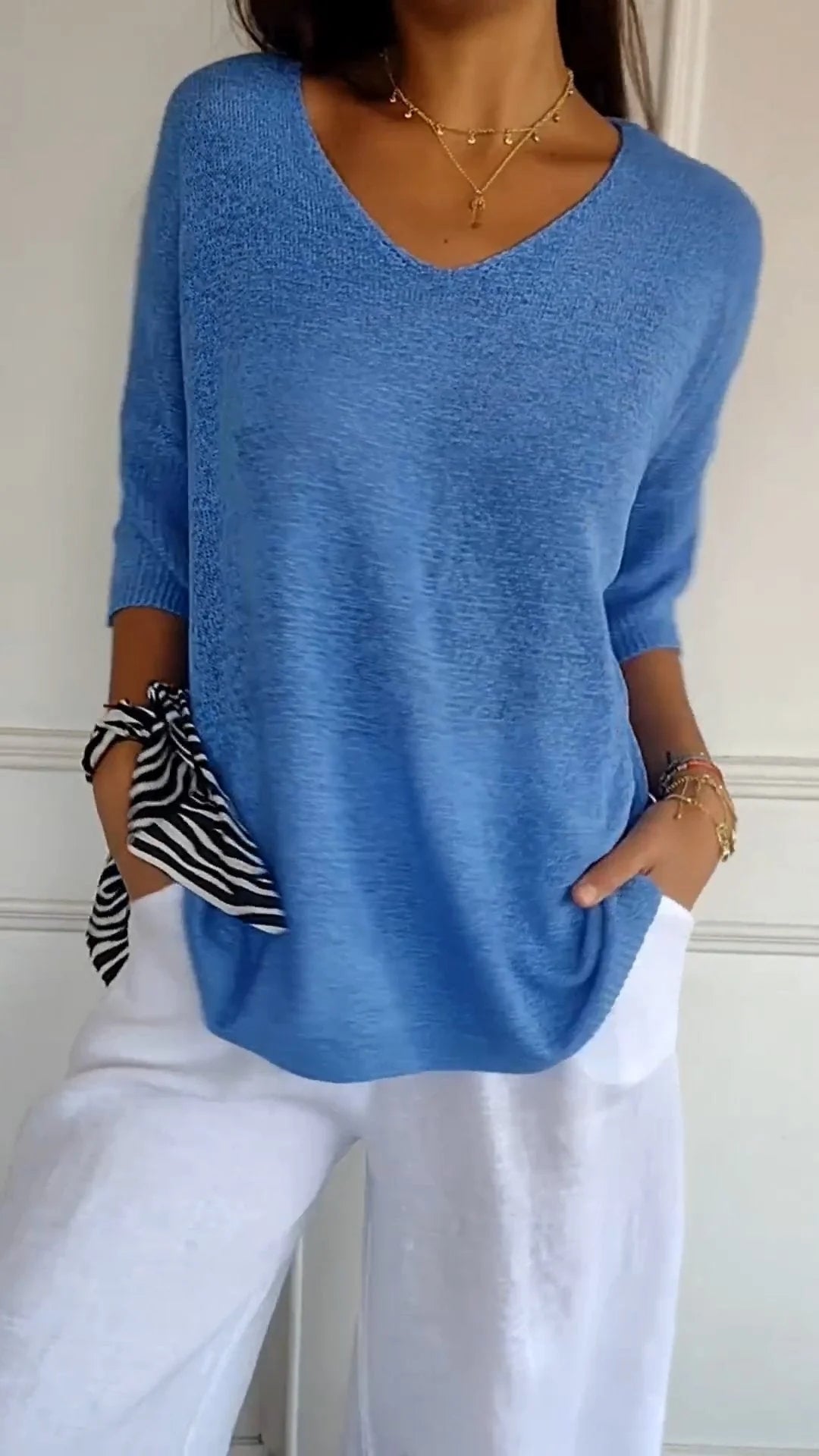 Lightweight printed everyday top for women | Jill -5