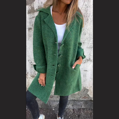 Relaxed casual longline everyday coat for women | Baylea -6