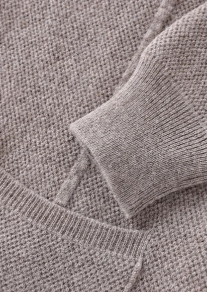 Cosy wool-look knit sweater for men -8