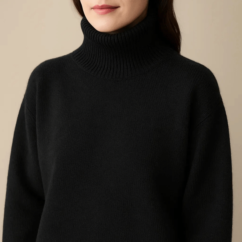 Oversized Turtleneck Sweater Cozy For Women | Elaraine