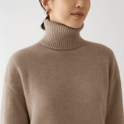 Oversized Turtleneck Sweater Cozy For Women | Elaraine