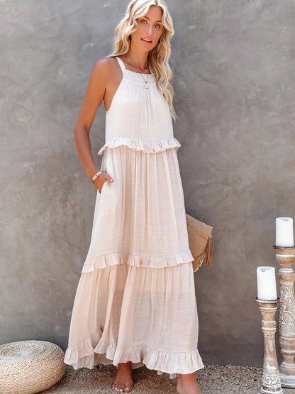 Tiered Ruffle Long Dress Chic For Women | Lara