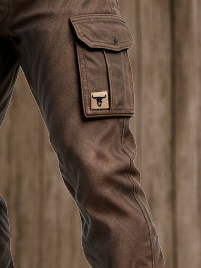 Heavy-duty canvas utility everyday trousers for men | David -5