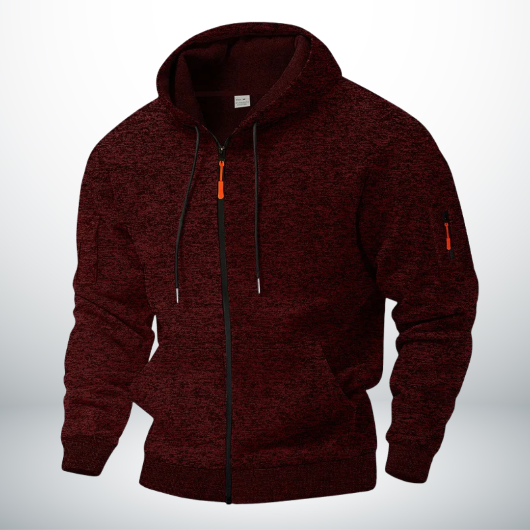 Modern stylish warm fleece jacket for men | Arvion -2