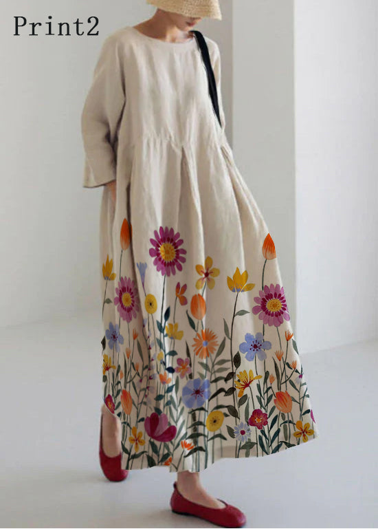 Unique patchwork everyday casual dress for women - 11