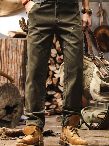 Rugged Straight Leg Utility Trousers Versatile For Men | Beckett