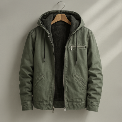Lined Hooded Utility Jacket Stylish For Men | Branton