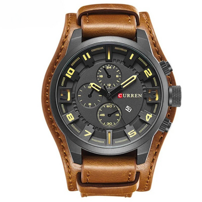 Classic leather strap wristwatch for men | Legacy - 7