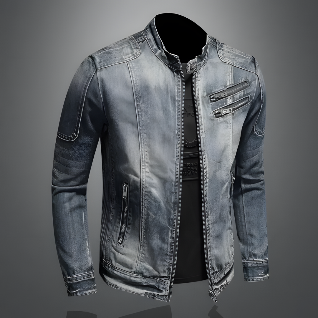 Retro Zip Front Jacket Stylish For Men | Matteo