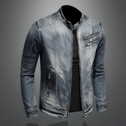 Retro Zip Front Jacket Stylish For Men | Matteo