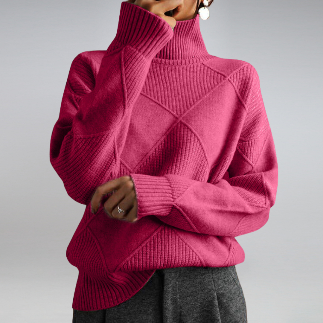 Cosy knit turtleneck sweater for women | Myla - 7