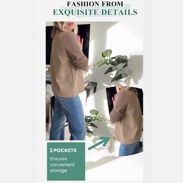 Casual Double Breasted Blazer Refined For Women | Alessandra