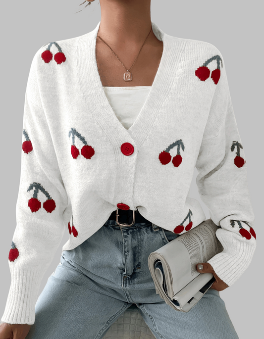 Chic Button Front Long Sleeve Cardigan Cozy For Women | Mirelisse