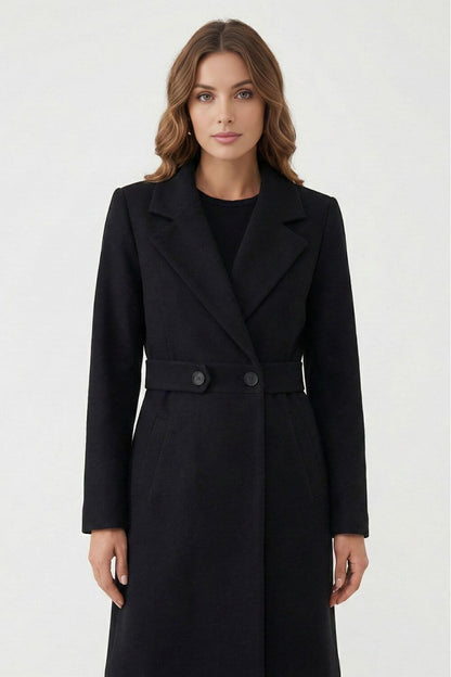 Long Tailored Double Breasted Coat Stylish For Women | Arlena