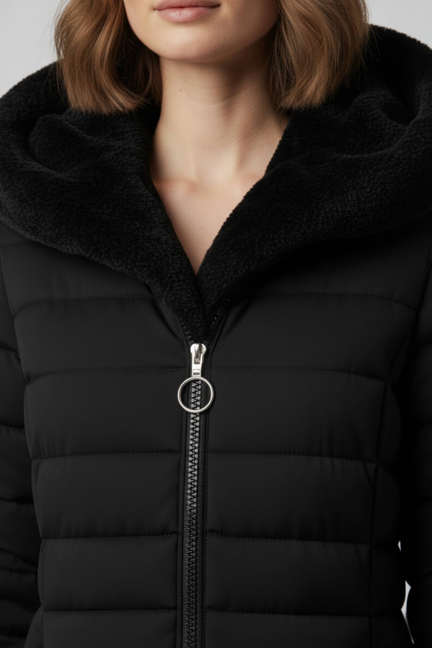 Long Hooded Quilted Puffer Coat Stylish For Women | Ravelle