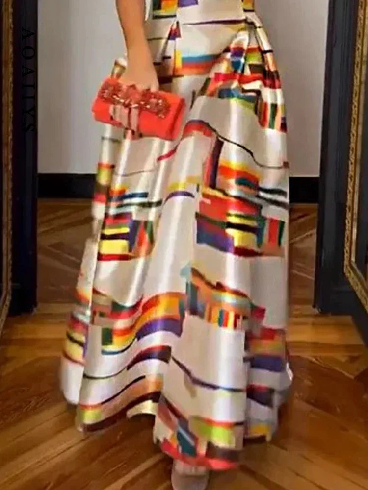 Geometric Print Sleeveless Dress Chic For Women | Isabel