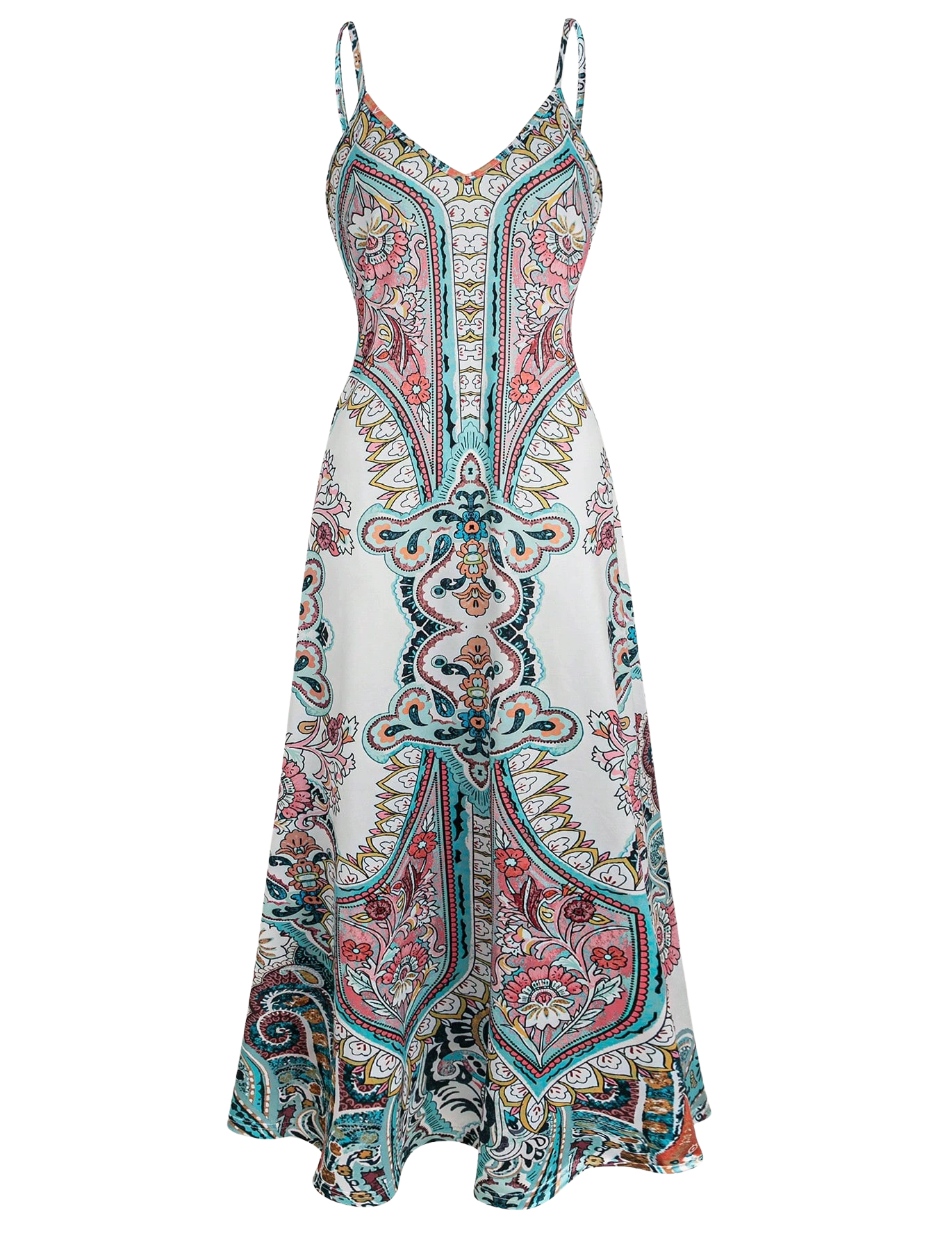 Boho Floral Print Sleeveless Dress Chic For Women | Maravelle