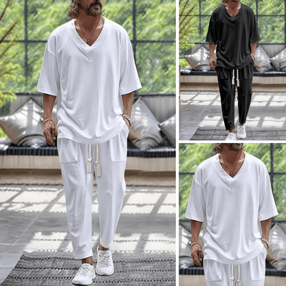 Relaxed Fit Two Piece Set Stylish For Men | Kaelen