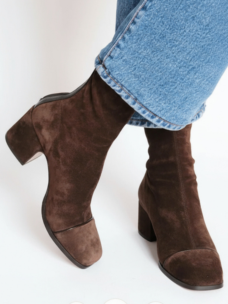Elegant everyday heeled ankle boots for women | Aria -1