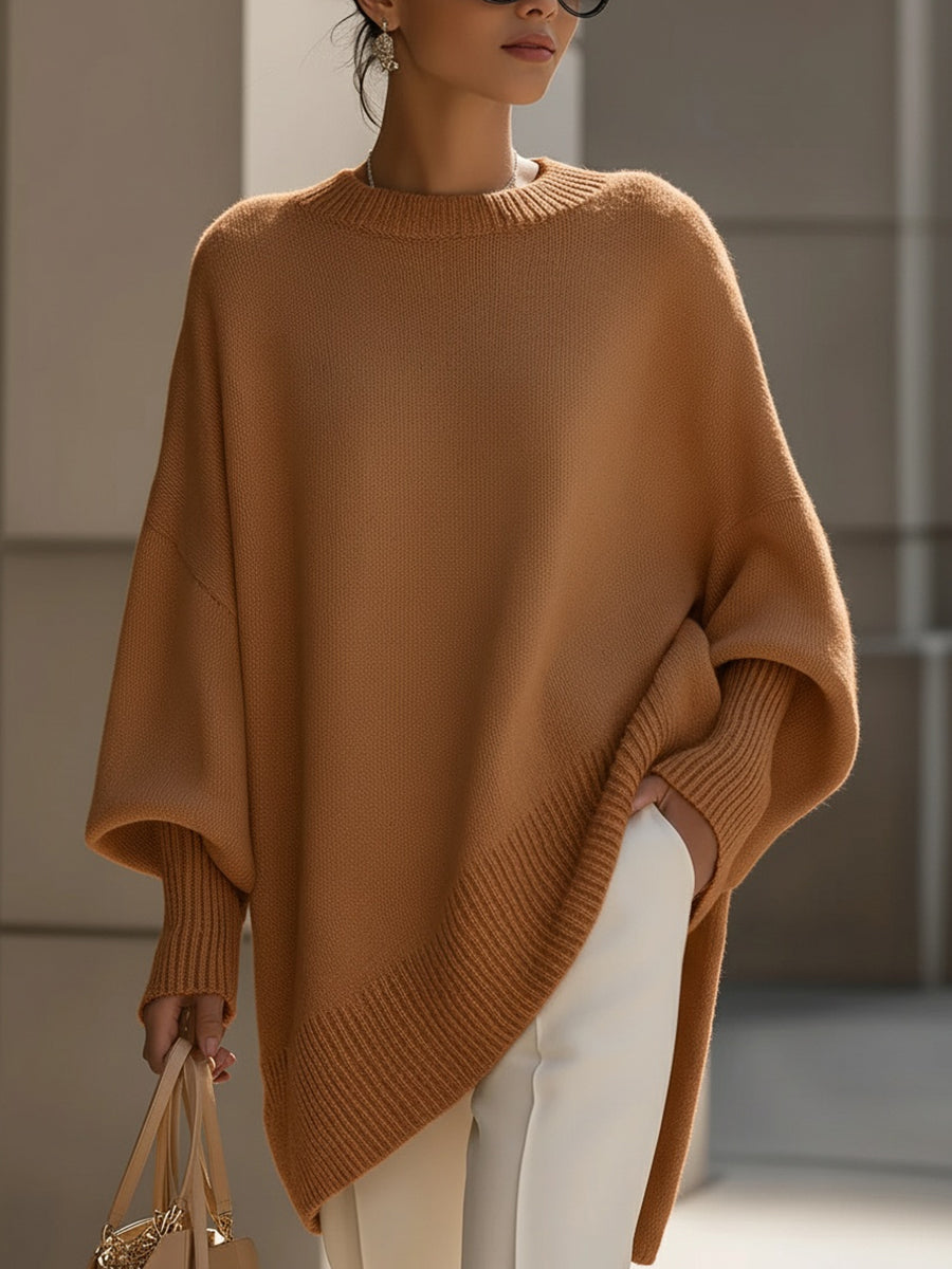 Asymmetric Hem Knit Top Stylish for Women | Evelyne