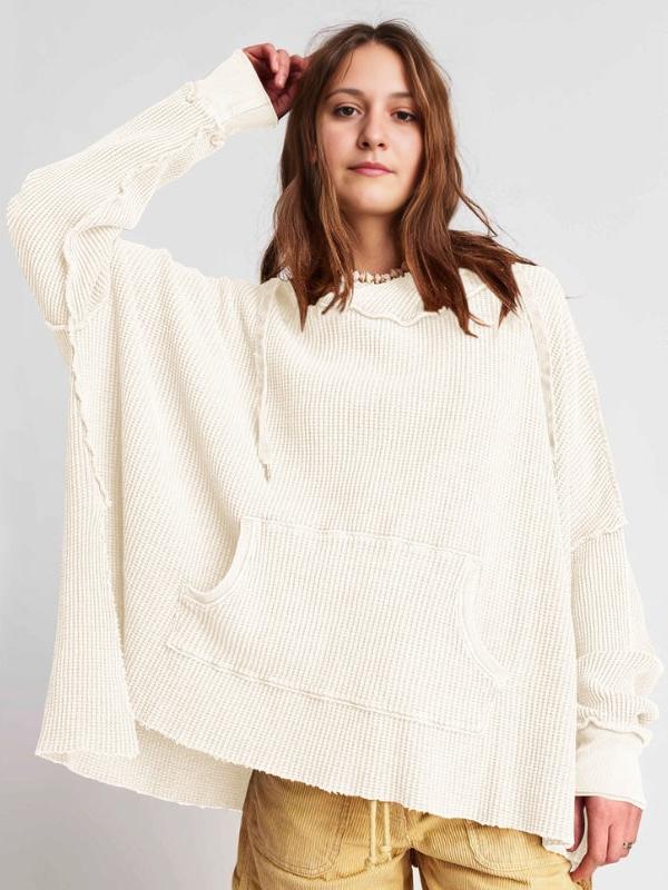 Cosy oversized waffle hoodie for men | Haven - 23