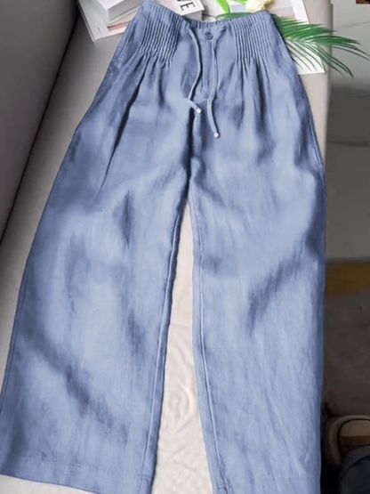 Relaxed wide-leg everyday trousers for women | Camille - 4