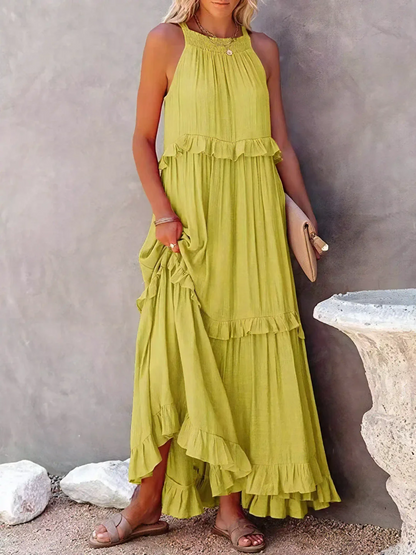 Tiered Ruffle Long Dress Chic For Women | Lara