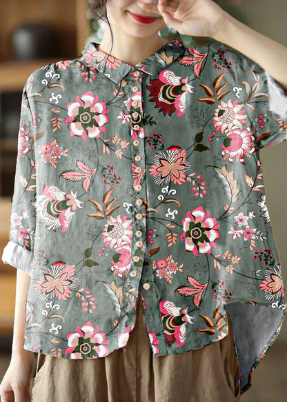 Classic peter pan collar blouse for women - 8
