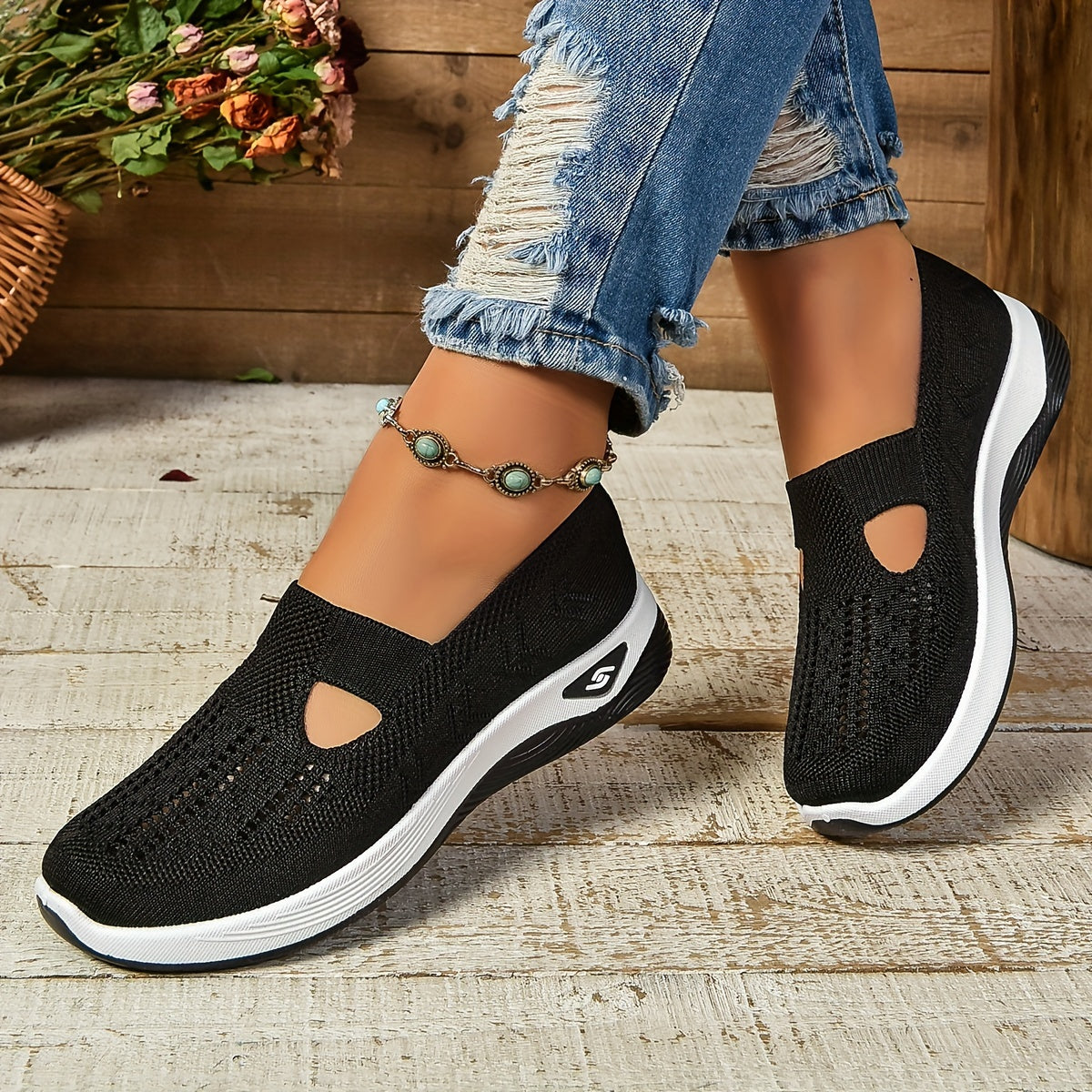 Orthopaedic slip-on summer comfort shoes for women | Carry -12