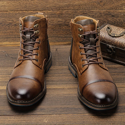 Timeless brogue-detail heritage boots for men | Maxwell -5