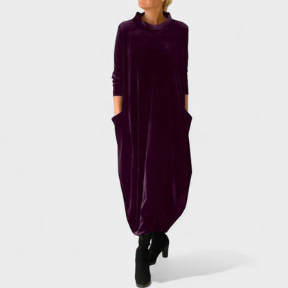 Elegant timeless everyday midi dress for women | Marisandra -2