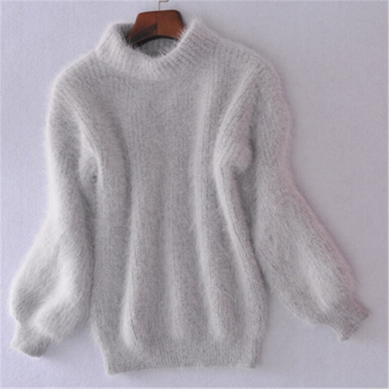 Cosy loose-knit wool blend sweater for women | Emilie - 4