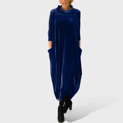 Elegant timeless everyday midi dress for women | Marisandra -4