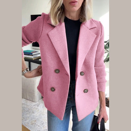 Casual Double Breasted Blazer Refined For Women | Alessandra
