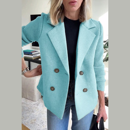 Casual Double Breasted Blazer Refined For Women | Alessandra