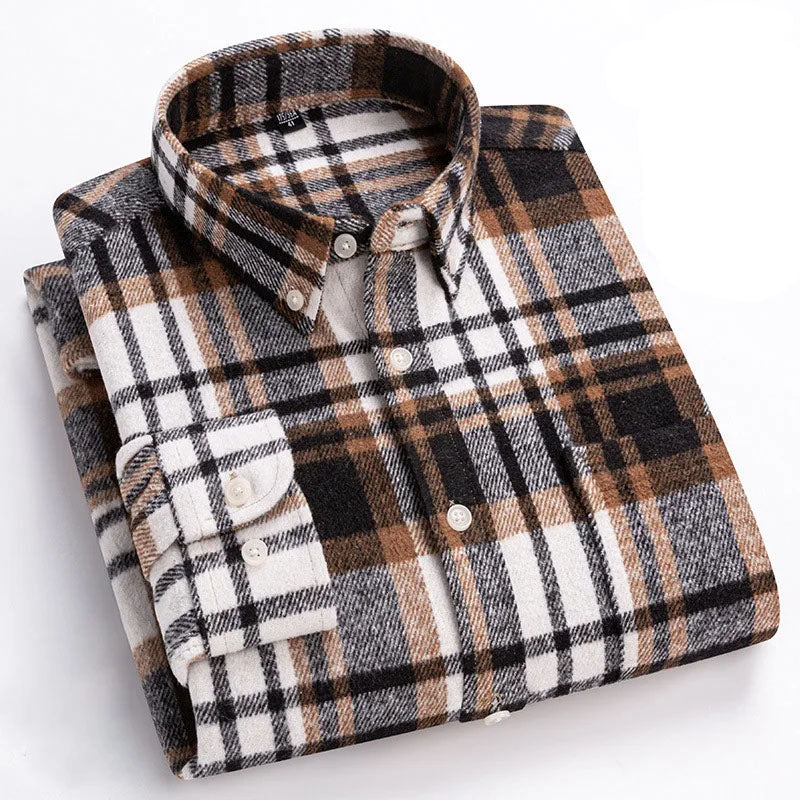 Classic Plaid Button Down Shirt Refined for Men | Everett