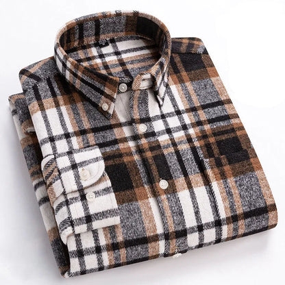 Classic Plaid Button Down Shirt Refined for Men | Everett
