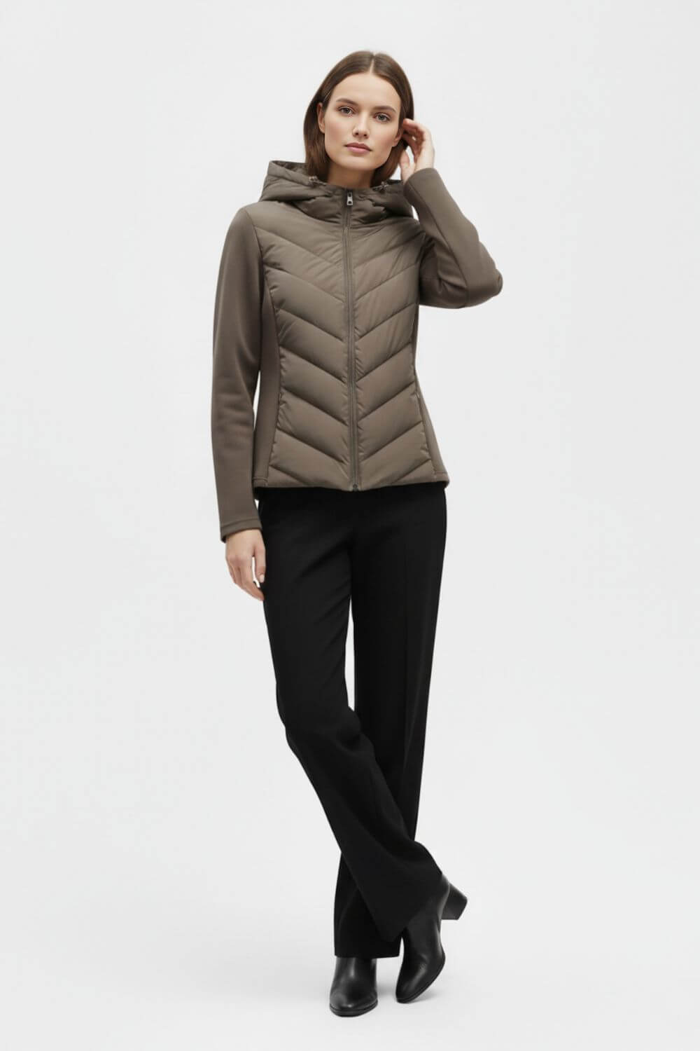 Classic timeless puffer jacket for women -11