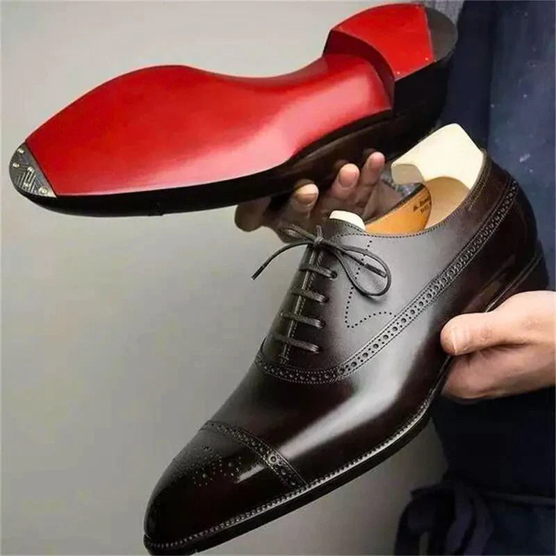 Refined classic brogue Oxford shoes for men | Oxford Royal -1