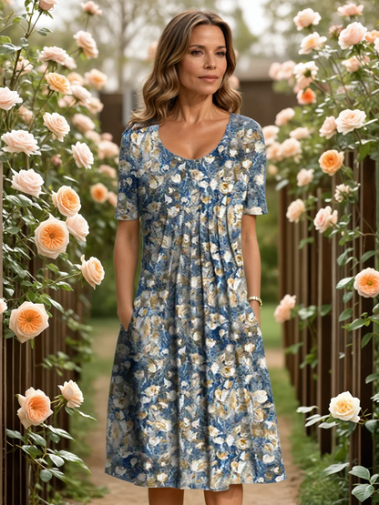 Elegant tummy-coverage everyday smart dress for women | Marianne -3