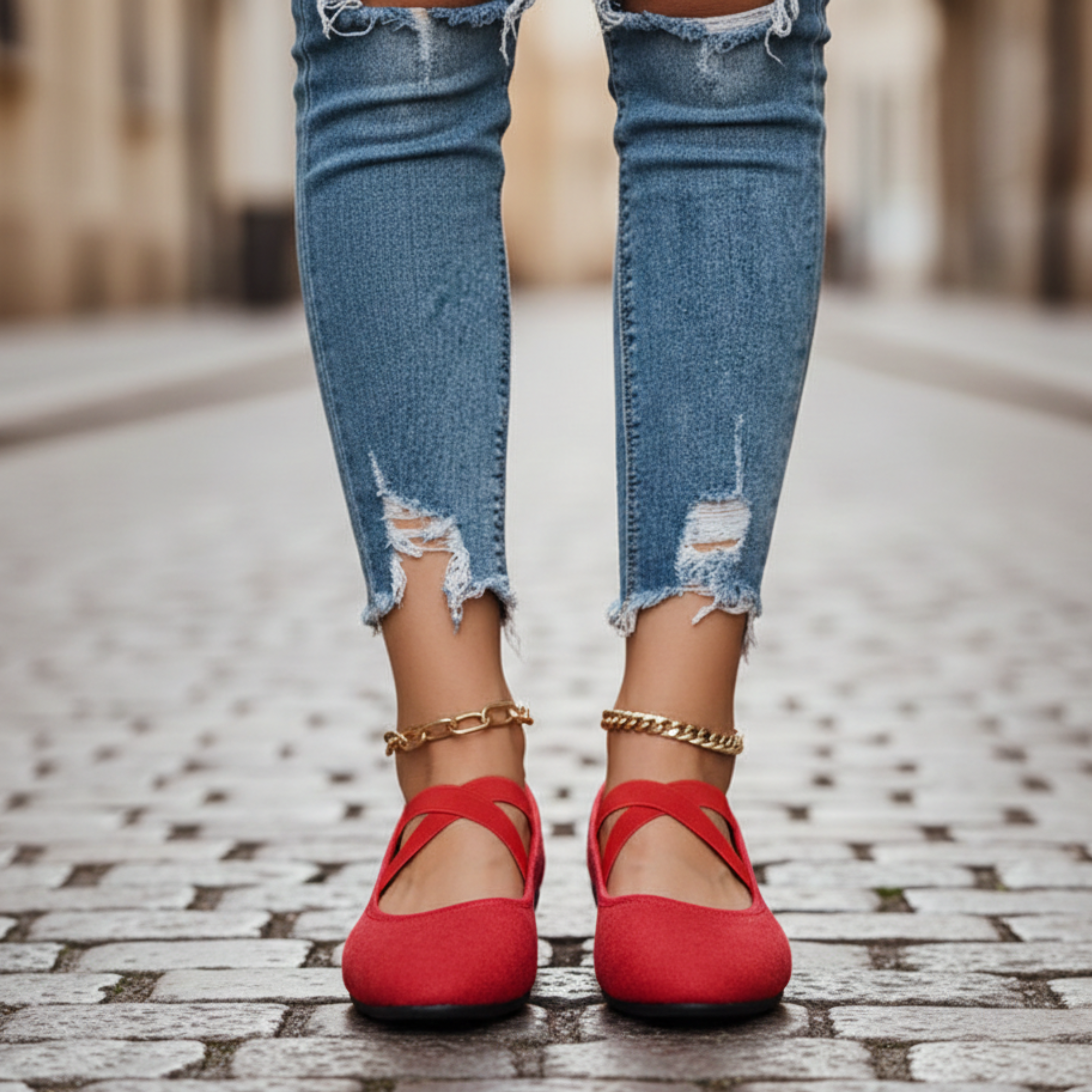 Comfort wedge shoes with crisscross strap design for women | Elvoria