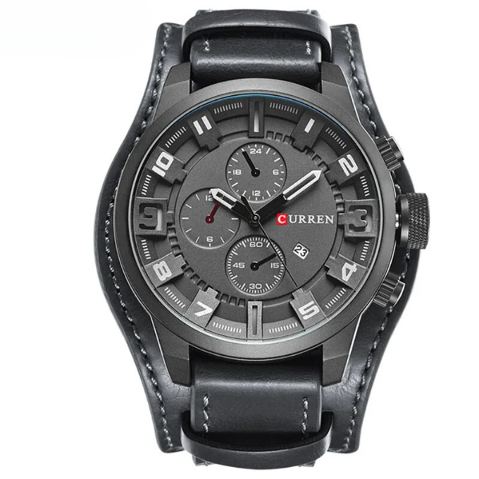 Classic leather strap wristwatch for men | Legacy - 6