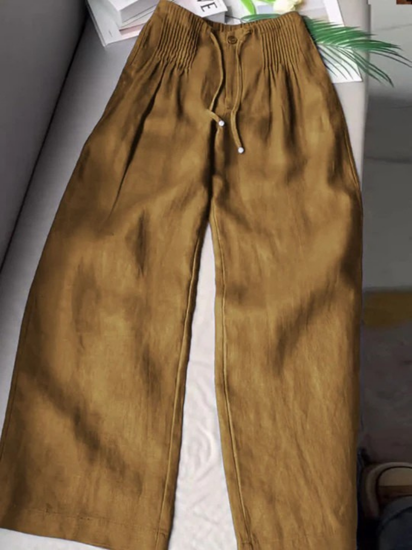Relaxed wide-leg everyday trousers for women | Camille - 5