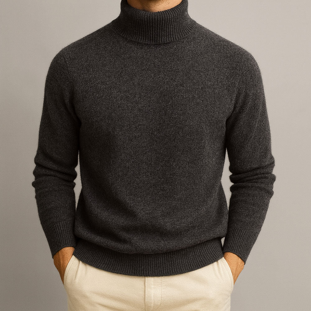 Classic Turtleneck Knit Sweater Cozy For Men | Rohan