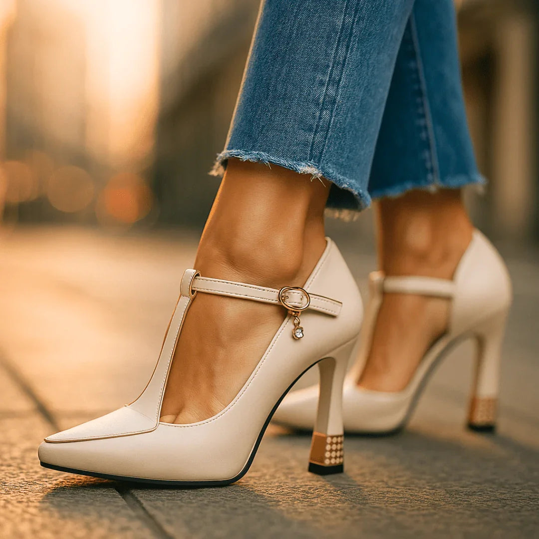 Chic block heel everyday shoes for women | Vivienne -4
